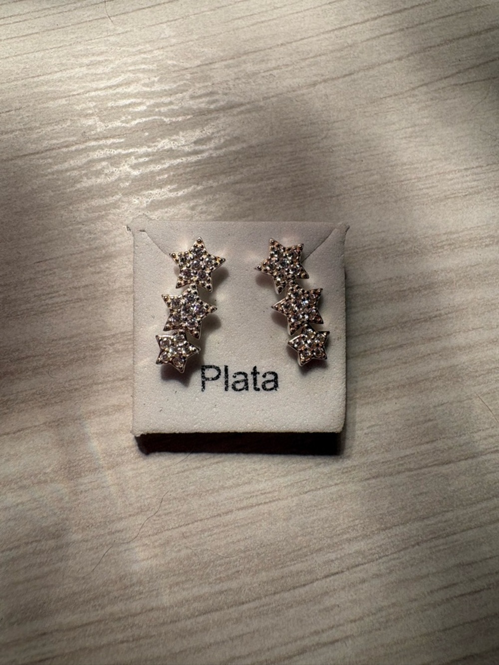 Sterling silver star earrings new